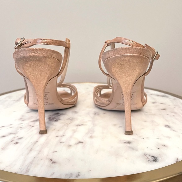 Jimmy Choo rose gold strapped high heeled sandal in size 8 - Picture 4 of 5